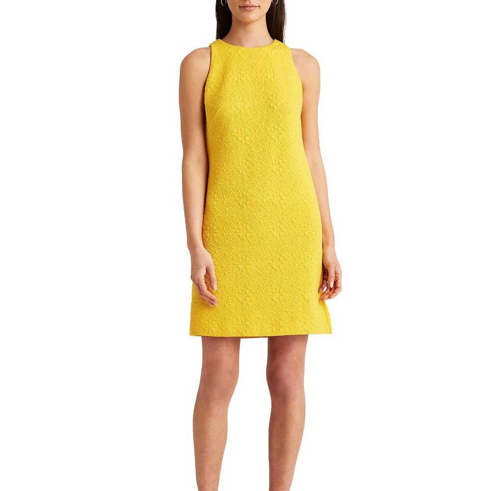 Hope & Hart yellow lace summer dress, sz 8